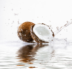 cracked coconut