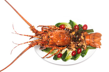 dish of lobster roasted