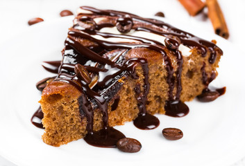Piece of chocolate pie