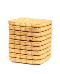 Stack of square cookies