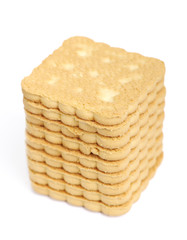 Stack of square cookies