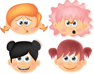 Симпатичные карикатуры дети