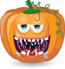 Мультфильм тыквы для Хэллоуина