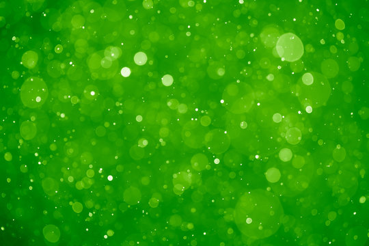 Green Bokeh Easter Background