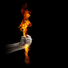 Fire in hand