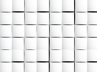 square sheets of paper with shadows. Vector background.