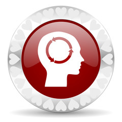 head valentines day icon