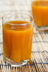 Glass of fresh orange juice