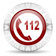 emergency call valentines day icon