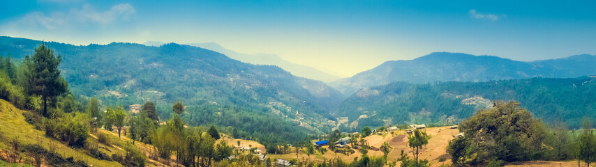 Fototapeta premium Panoramic mountain landscape