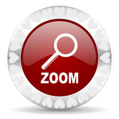 zoom valentines day icon