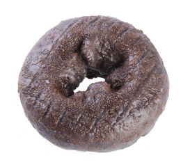 chocolate donuts on a background