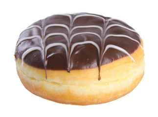 chocolate donuts on a background