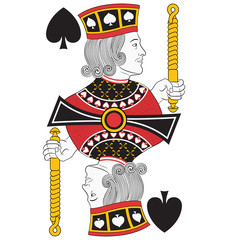 Jack of Spades without card. Original design