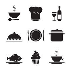 Collection of restaurant design elements