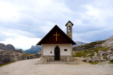 Kapelle in den Dolomiten - Alpen