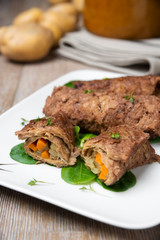 Rouladen aus Sojafleisch