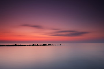 Entspannter Blick auf das Meer