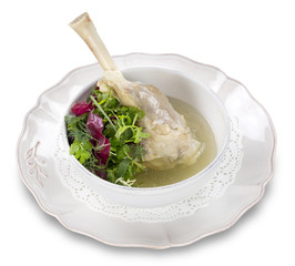 Соютма из голени ягнёнка с соусом мацони