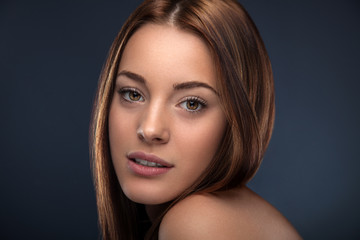 Fototapeta premium Beautiful red-haired woman