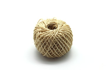Cord reel on white background