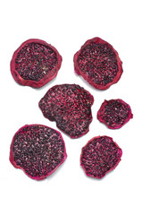 Dried dragon fruit slices