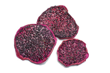 Dried dragon fruit slices