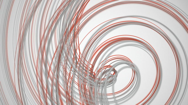 fantastic animation - stripe wave object in motion – loop HD