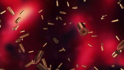 Bullets on red Loop