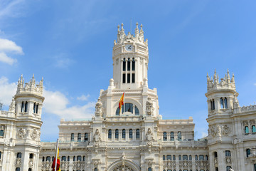 Fototapeta na wymiar Palace of Communication (Palacio de Comunicaciones) in Madrid