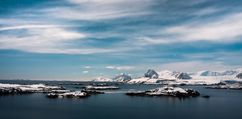 Beautiful snow-capped mountains