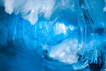 blue Ice cave - obrazy, fototapety, plakaty