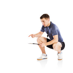 Fototapeta premium Fitness coach