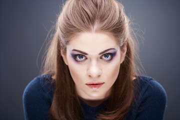Naklejka premium Woman beauty style portrait