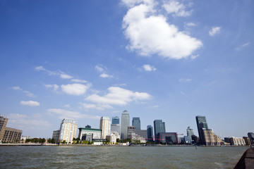 Skyline of Canary Wharf 