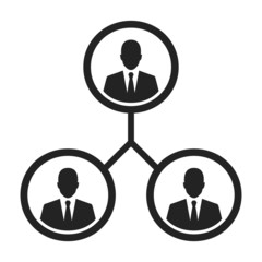business management and human resource concept icon