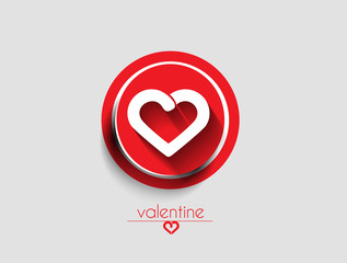 valentine's day icon, vector illustration.
