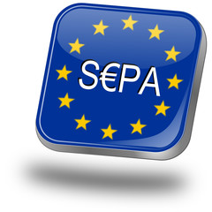 SEPA - Single Euro Payments Area - Button