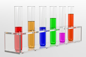 Couple of glas test tubes