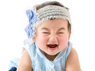 Asian baby girl smile