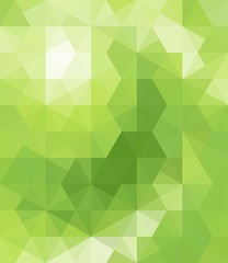 Fototapeta na wymiar Abstract Green Triangle Background