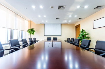 Business meeting room interior