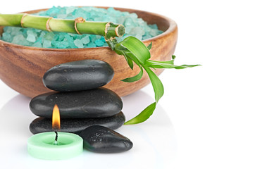 spa concept over white with sample text