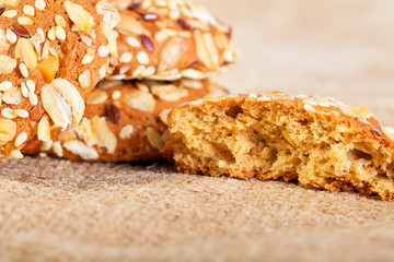 homemade oatmeal cookies on baking