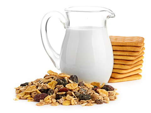 Breakfast with corn-flakes