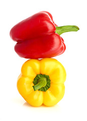 Red and yellow sweet pepper