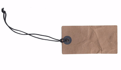 Etikett Pappe Papier schnur