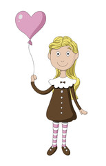 Girl with balloon