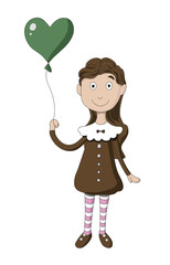 Girl with balloon