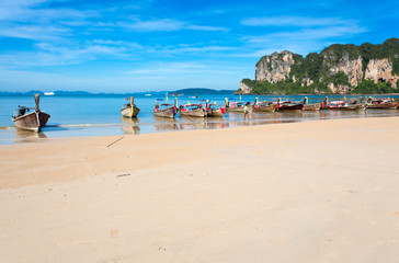 Fototapeta na wymiar plage de Railay, Krabi, Thaïlande